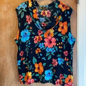 Mirasol Sleeveless Tank Top Cowl Neckline Sz XL